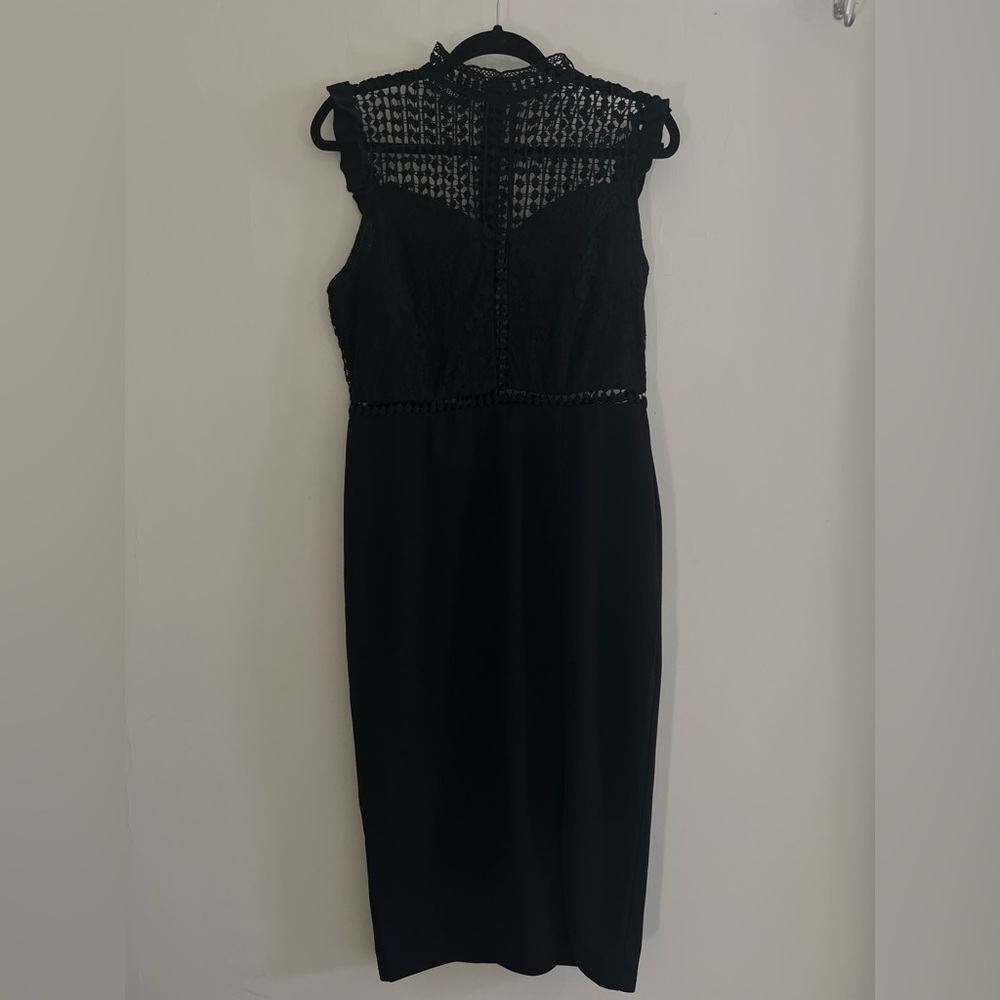 Elegant Black Lace Dress